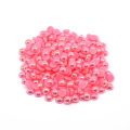 Top Sale Domed Acrylic Beads Flat Back Pearls and Rhinestone for Nail Art , A13-Dark Pink AB